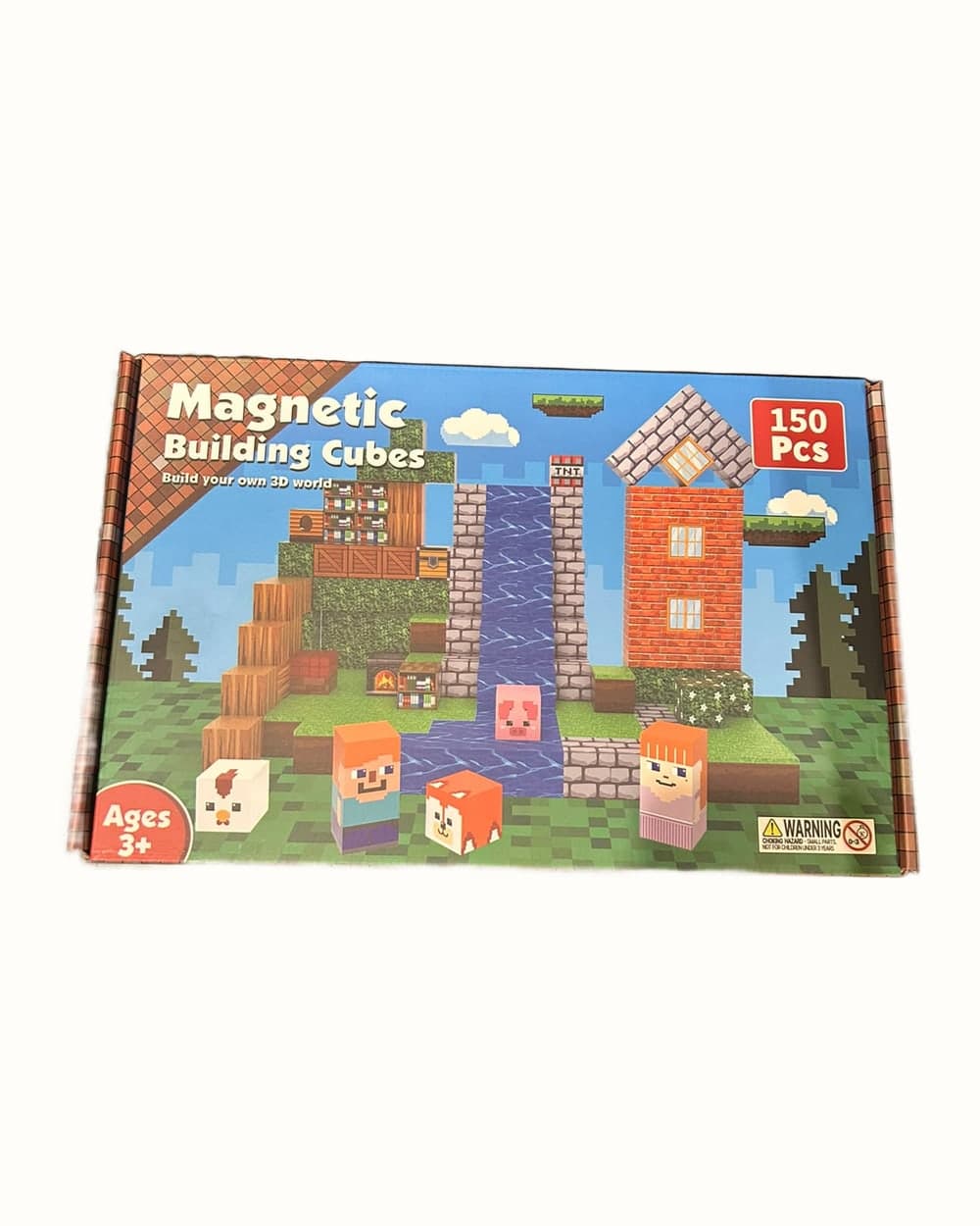 Magnetic Building Cubes, 150 Pieces